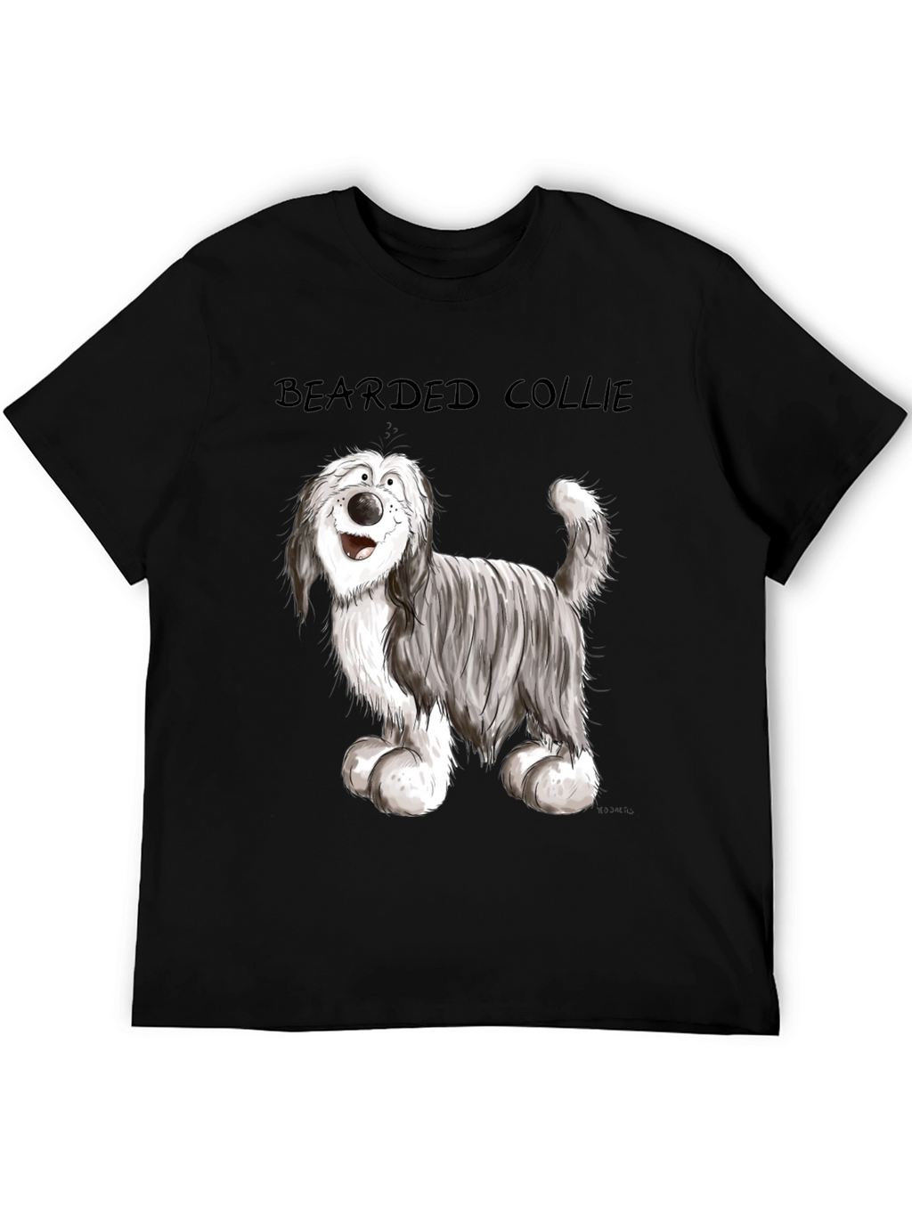 Bearded Collie Cartoon T-Shirt
