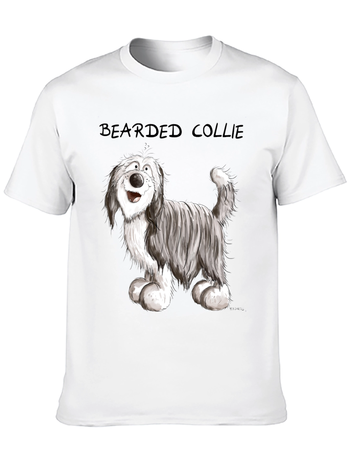 Bearded Collie Cartoon T-Shirt