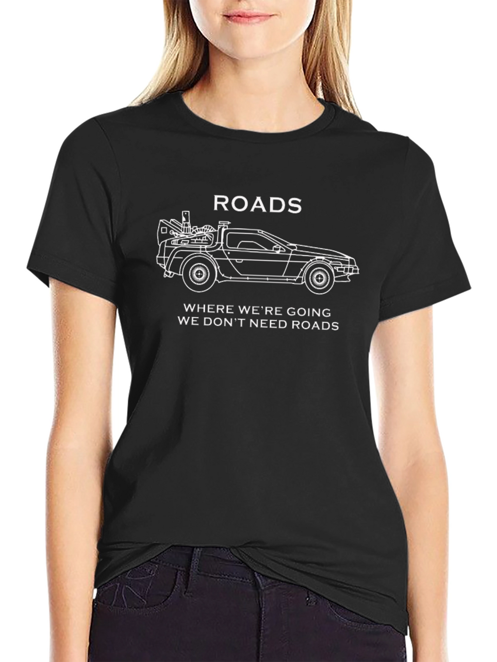 Back to the Future Roads Graphic T-Shirt