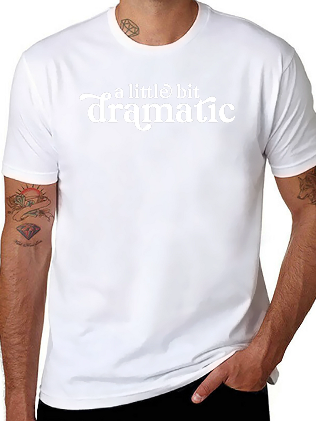 A Little Bit Dramatic Black Graphic Tee