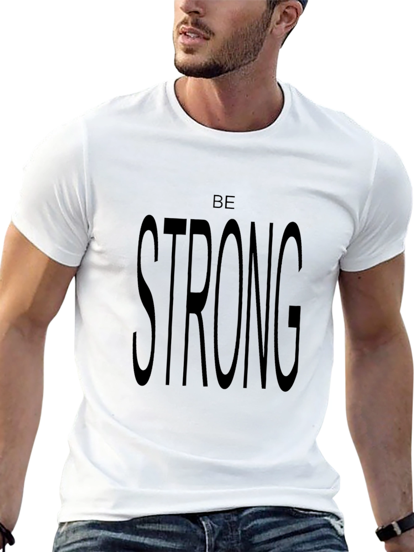 Be Strong Graphic Tee - Classic Black T-Shirt