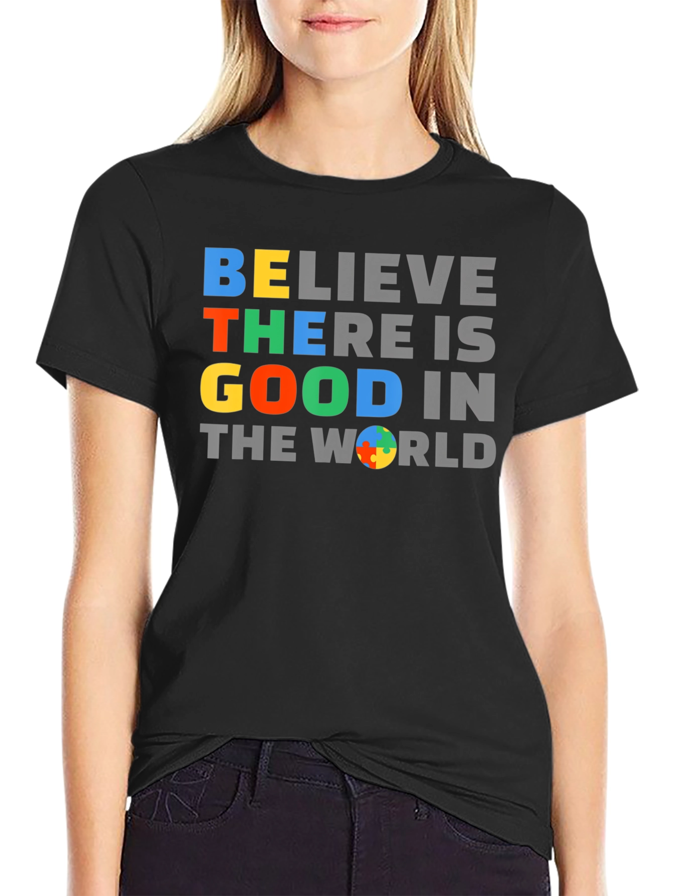 Believe There Is Good Autism Awareness Graphic T-Shirt