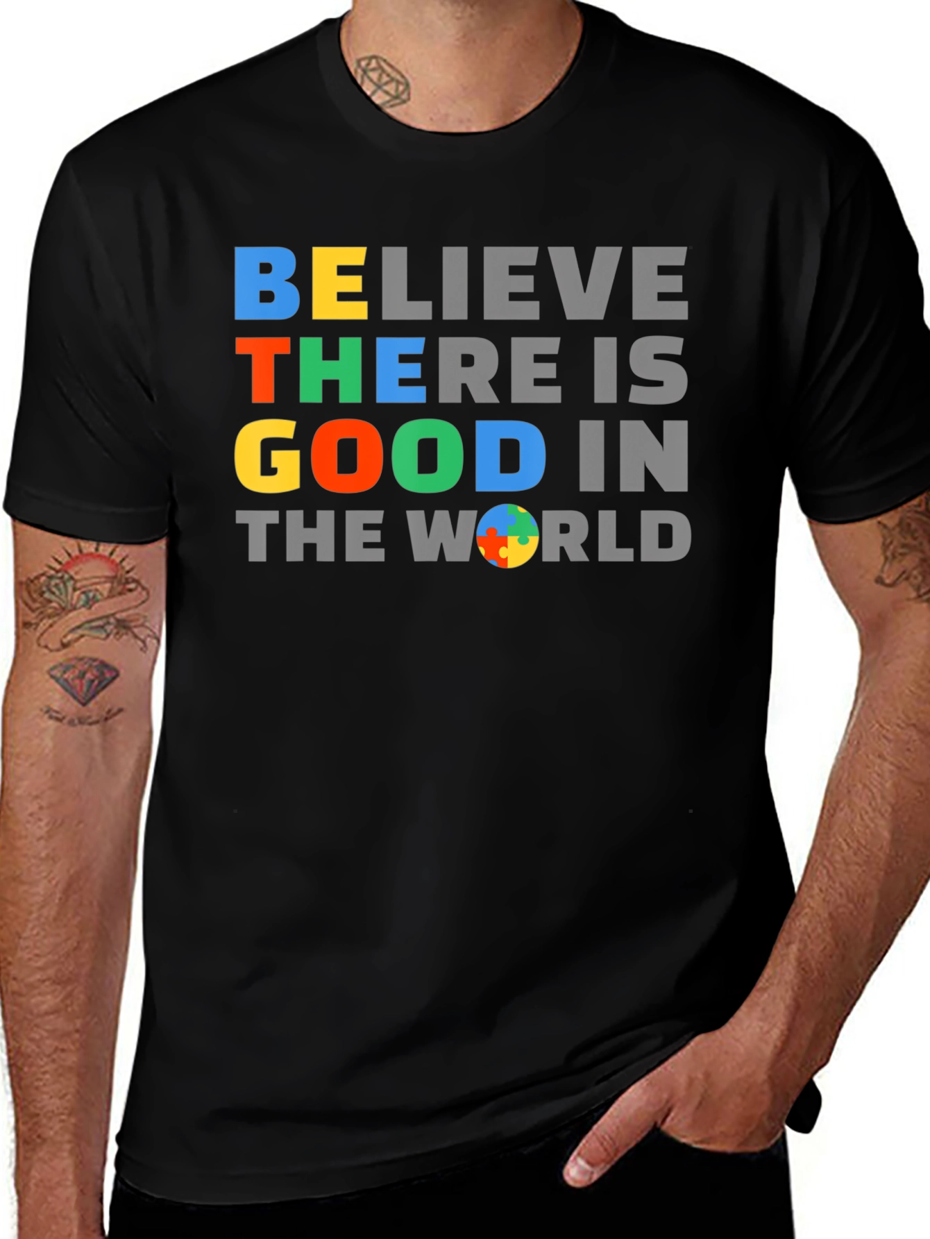 Believe There Is Good Autism Awareness Graphic T-Shirt