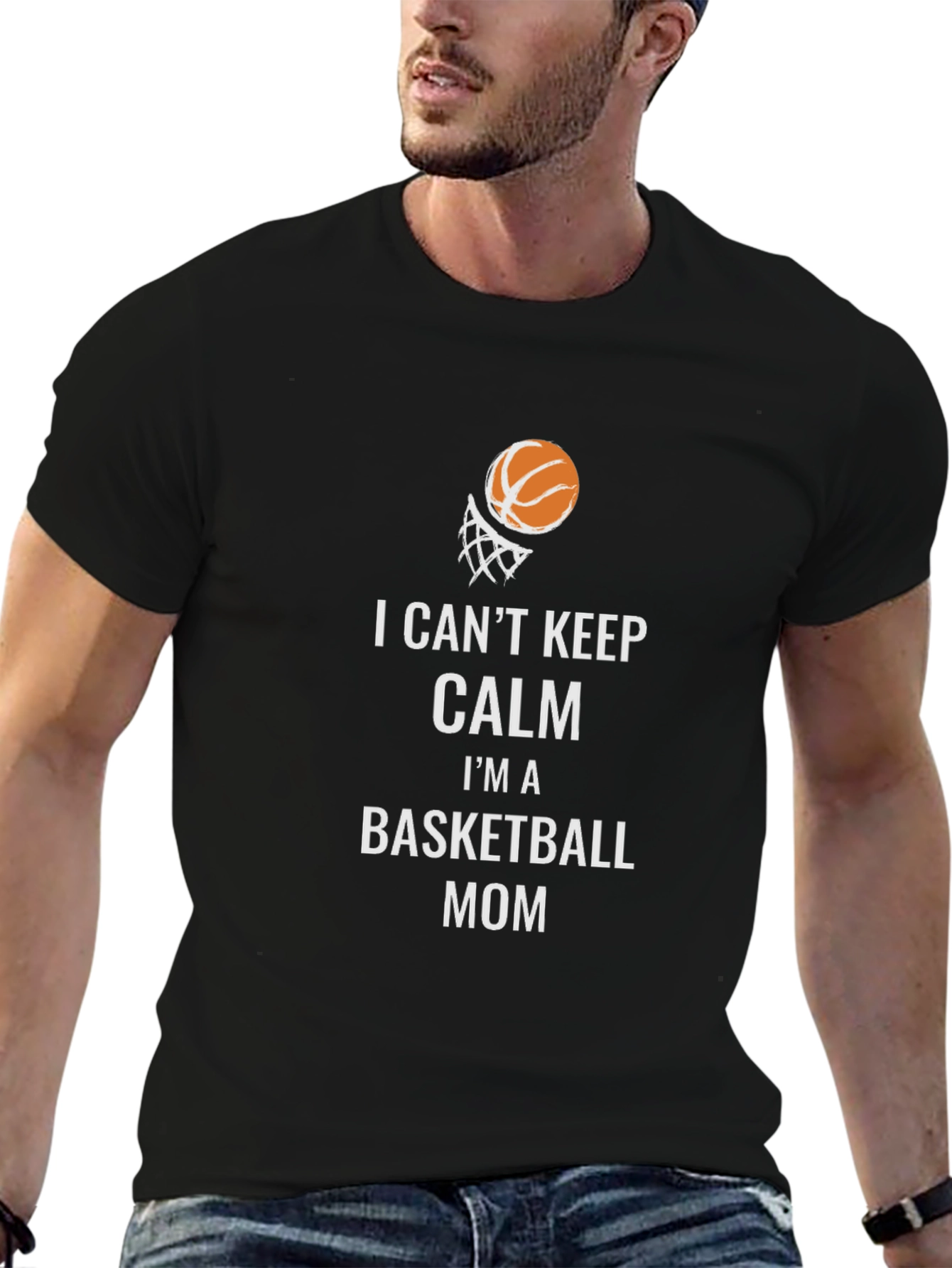Basketball Mom T-Shirt: I Cant Keep Calm!