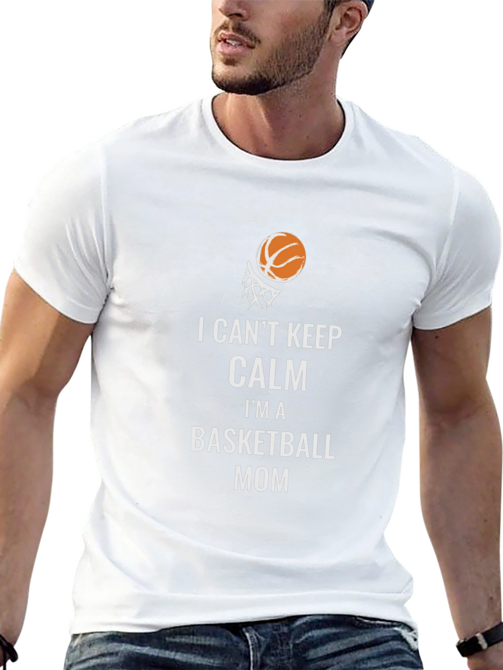 Basketball Mom T-Shirt: I Cant Keep Calm!
