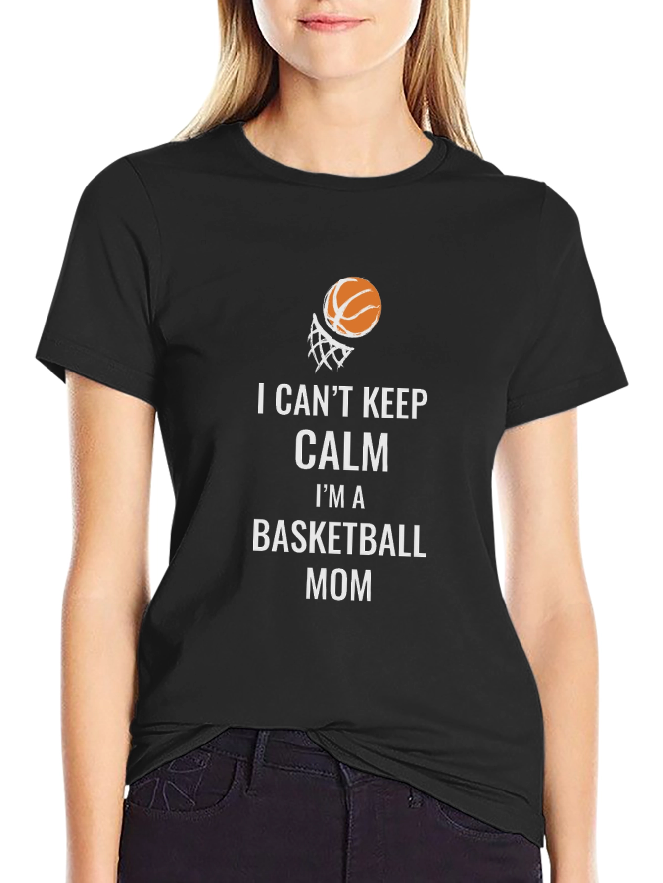 Basketball Mom T-Shirt: I Cant Keep Calm!