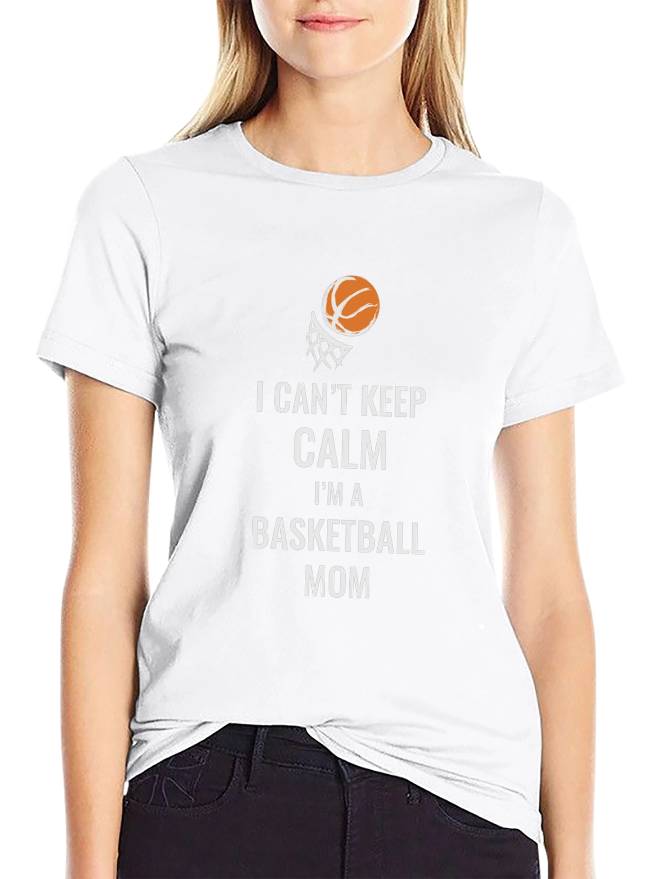 Basketball Mom T-Shirt: I Cant Keep Calm!