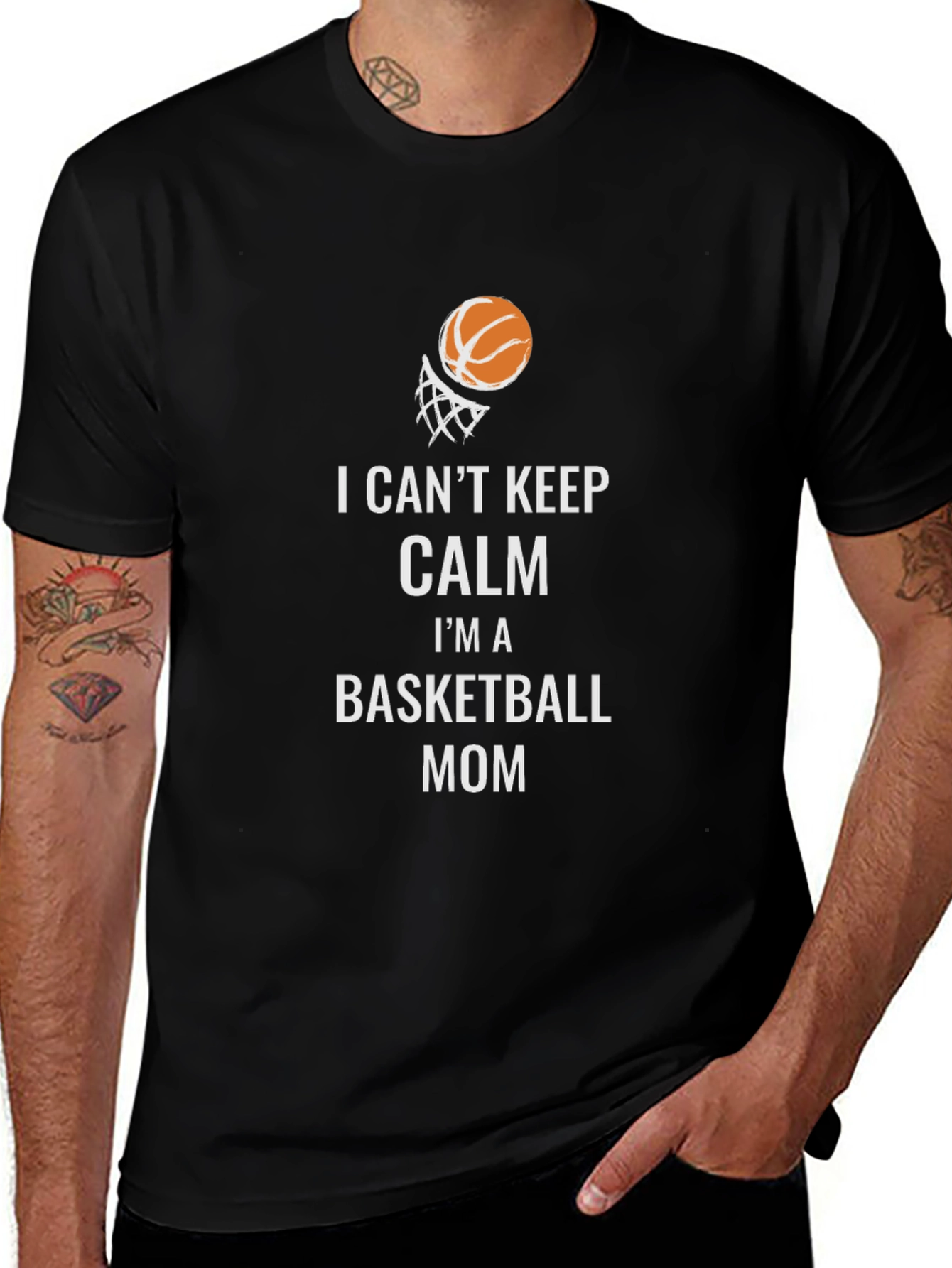 Basketball Mom T-Shirt: I Cant Keep Calm!
