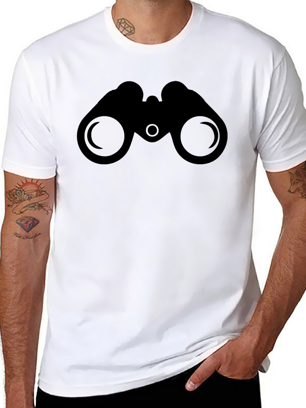 Binoculars Graphic Tee - Stylish Casual Wear