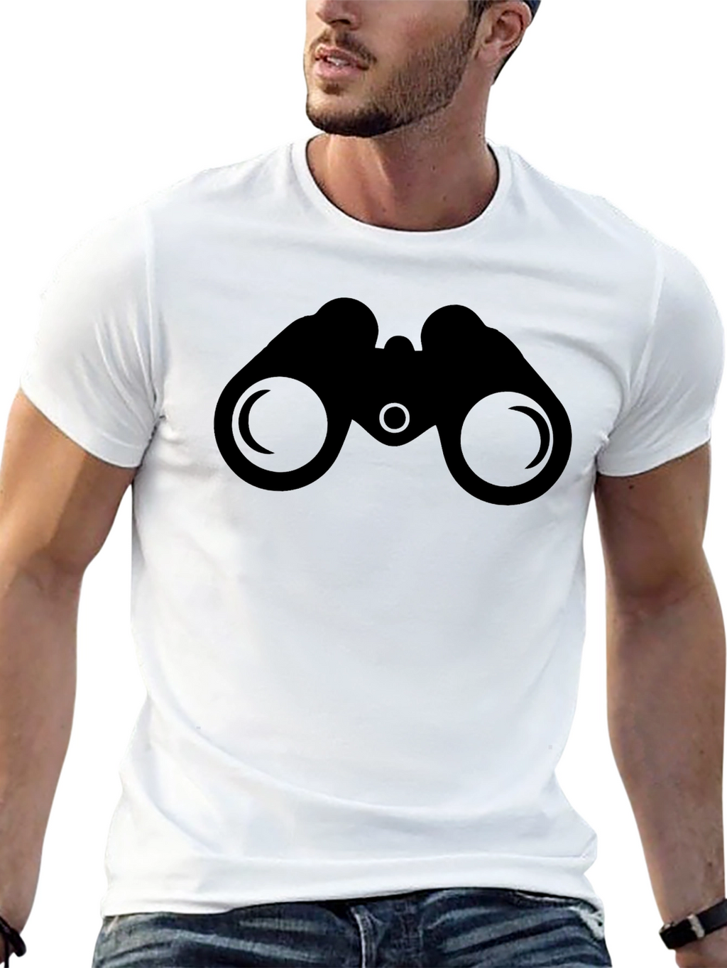 Binoculars Graphic Tee - Stylish Casual Wear