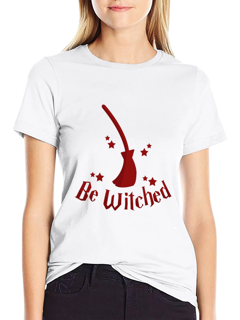 Be Witched Broomstick Graphic Tee - Halloween