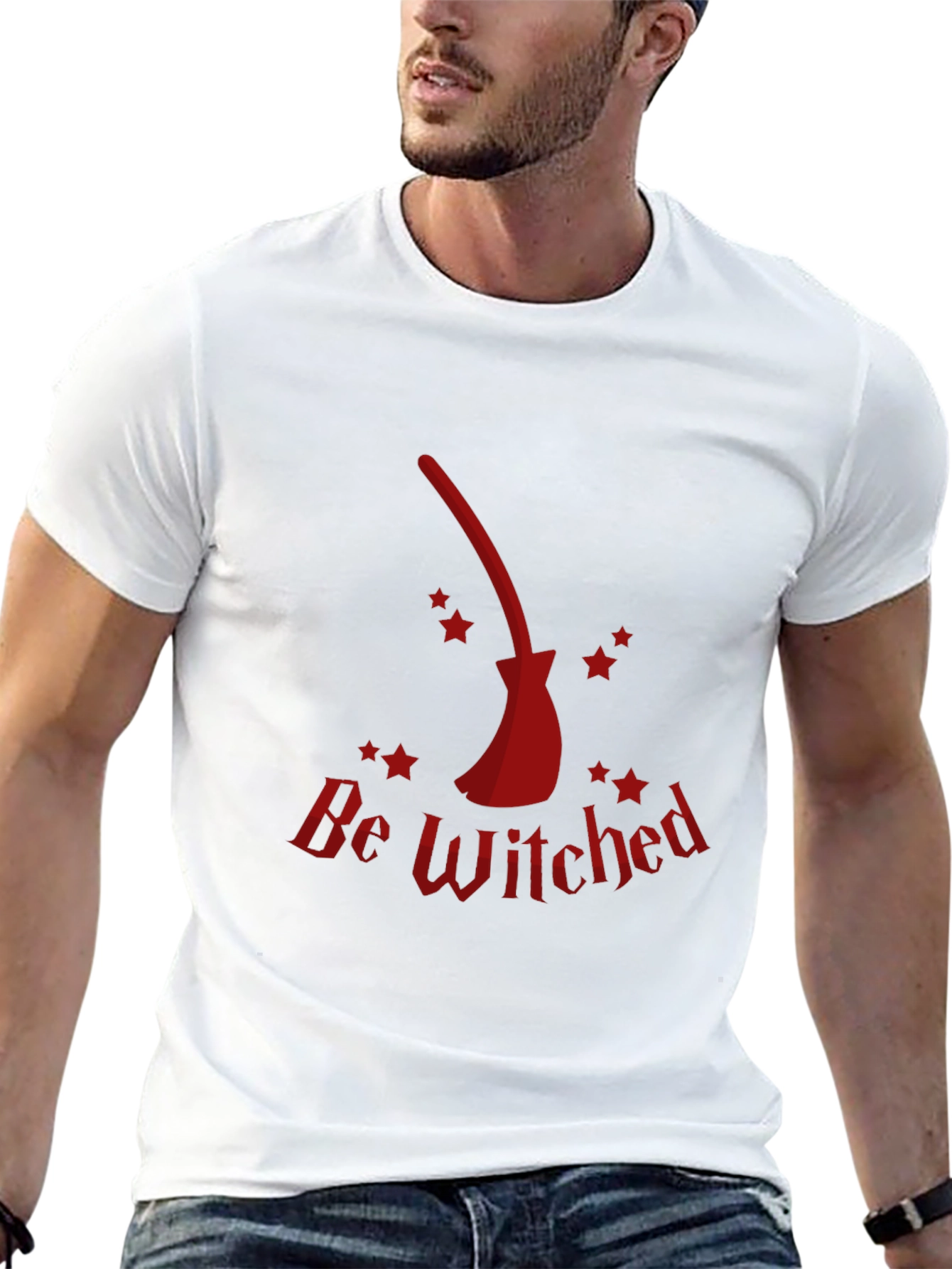 Be Witched Broomstick Graphic Tee - Halloween