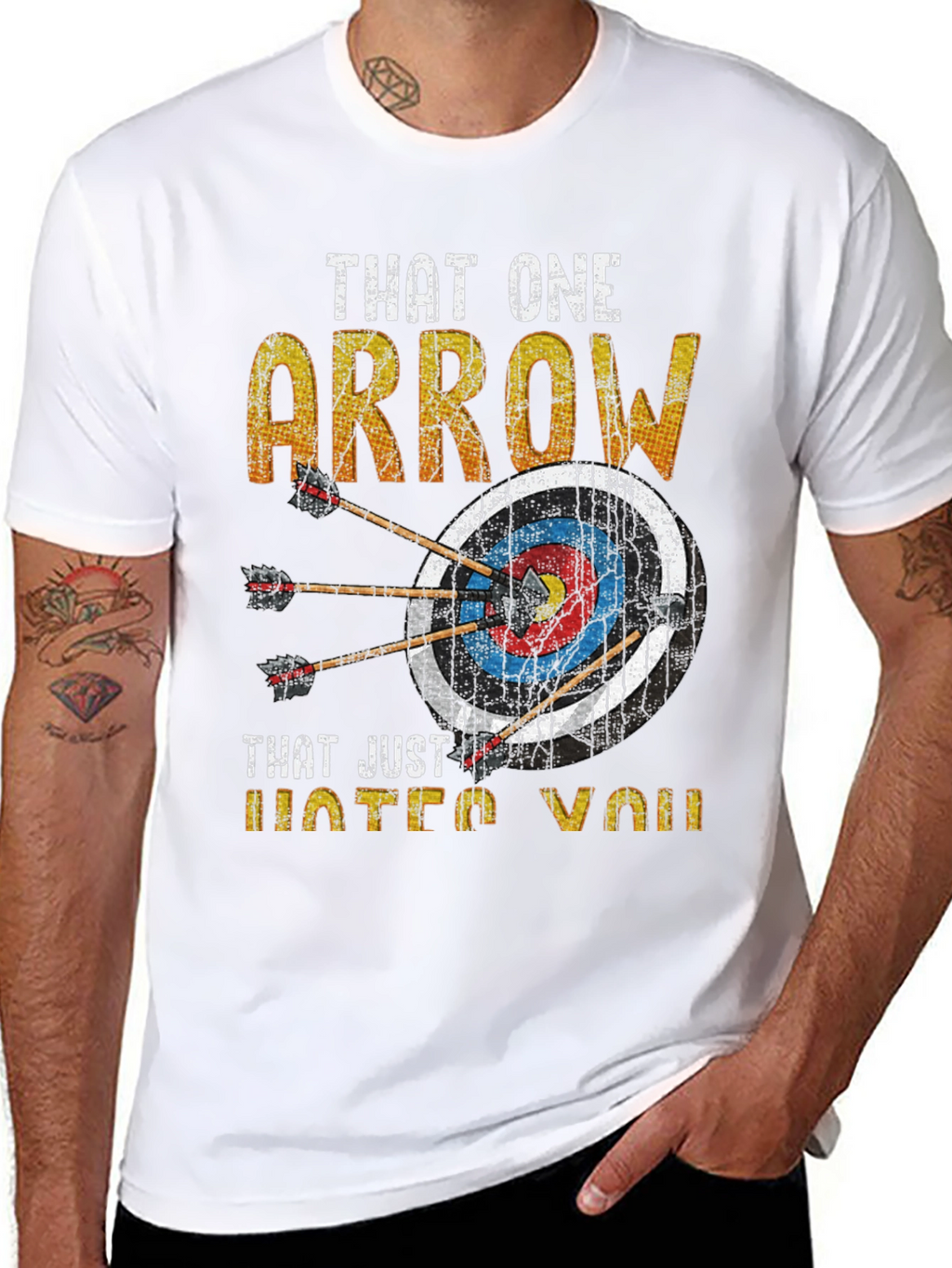 Archery Arrow Target Novelty Graphic Tee
