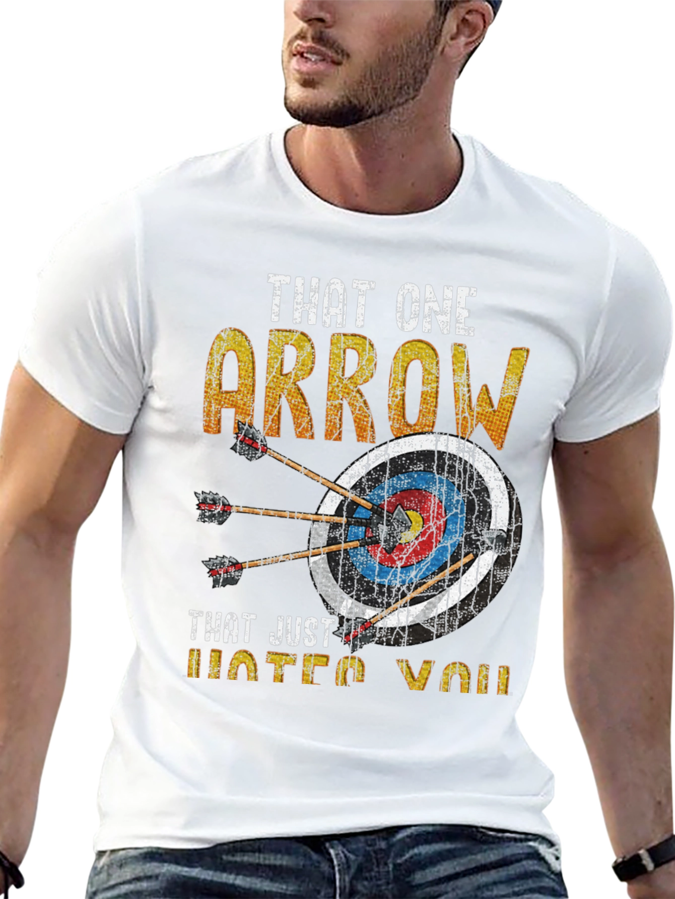 Archery Arrow Target Novelty Graphic Tee