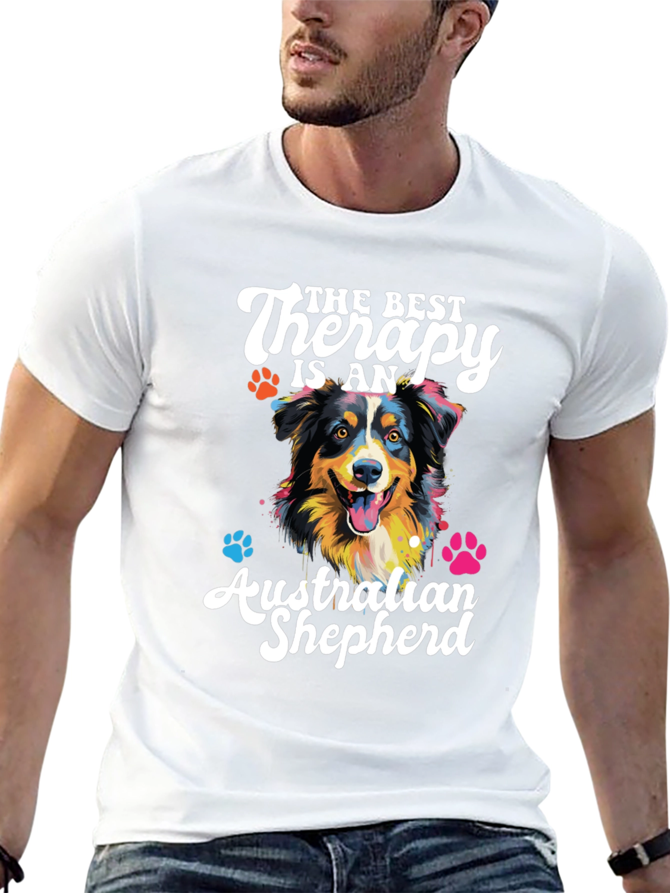 Australian Shepherd Therapy Dog T-Shirt