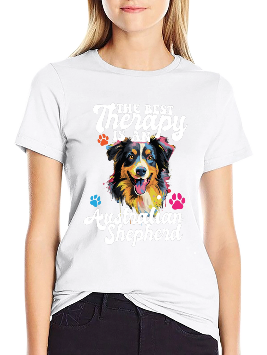 Australian Shepherd Therapy Dog T-Shirt