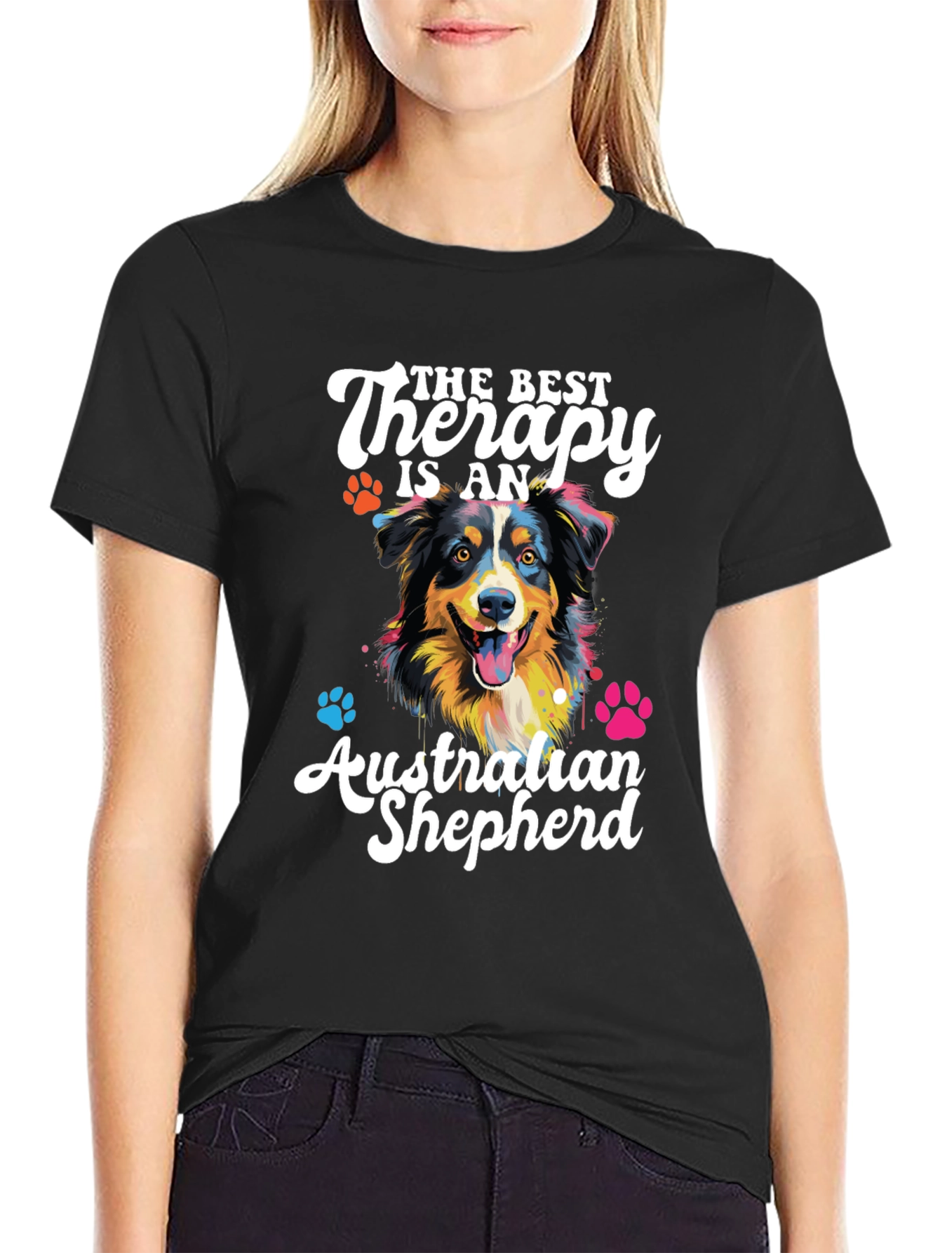 Australian Shepherd Therapy Dog T-Shirt