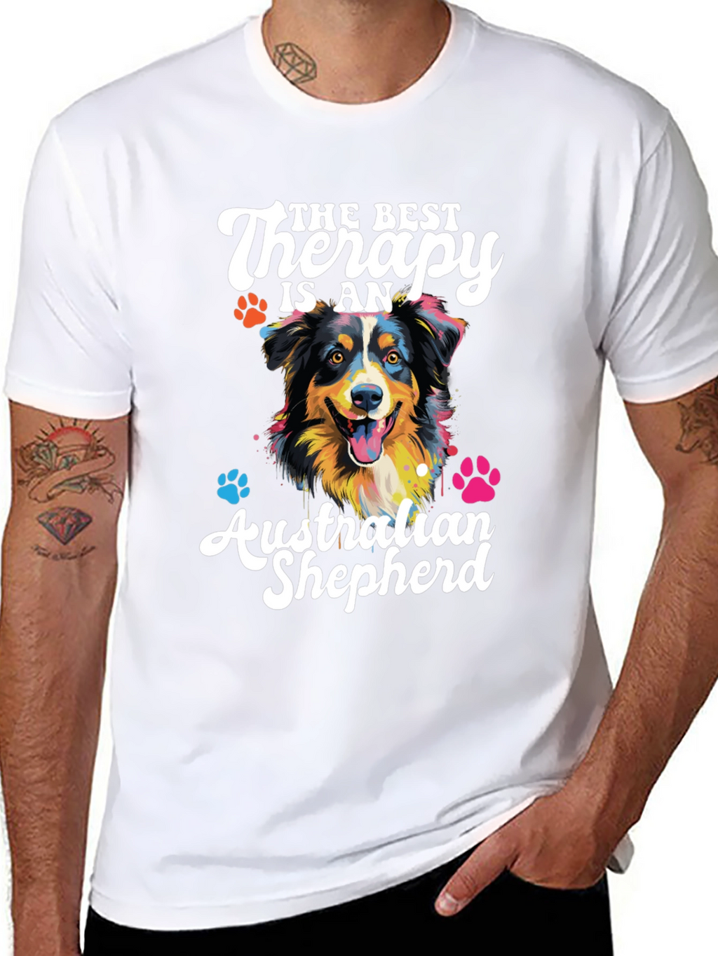 Australian Shepherd Therapy Dog T-Shirt