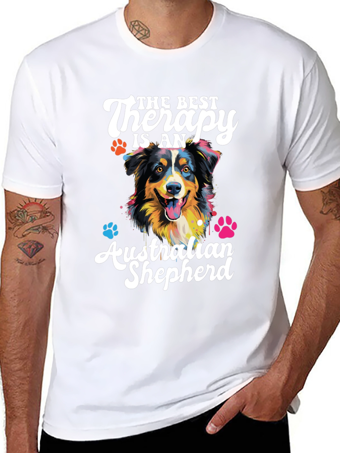 Australian Shepherd Therapy Dog T-Shirt