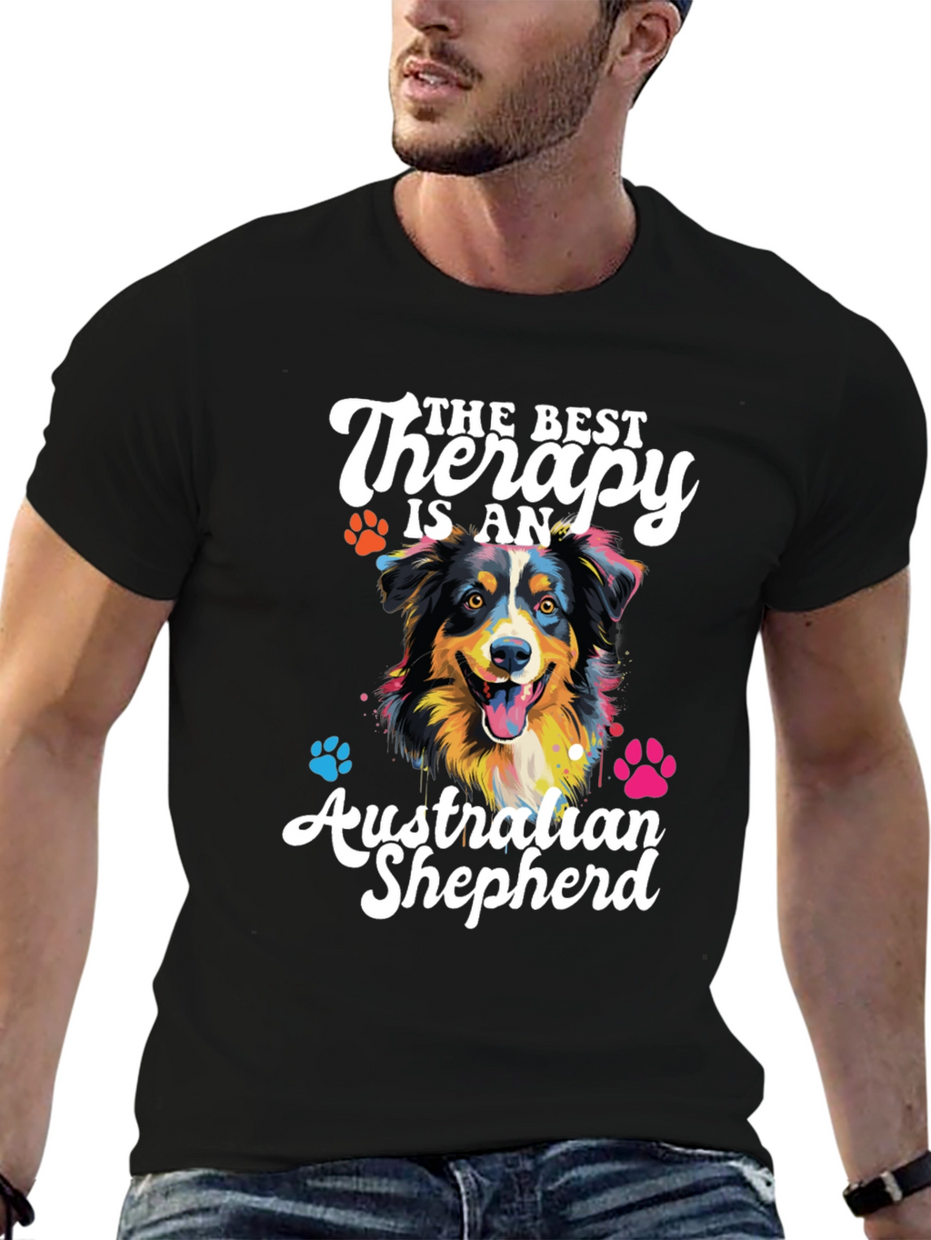 Australian Shepherd Therapy Dog T-Shirt