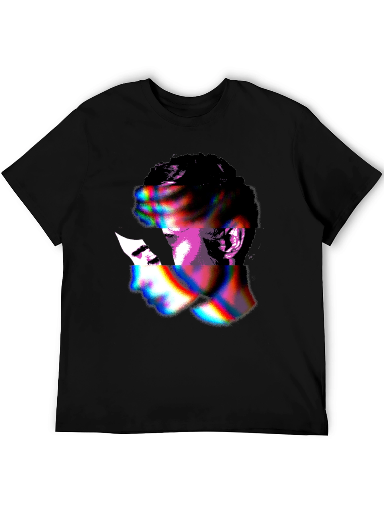 Abstract Face Graphic T-Shirt - Unique Style