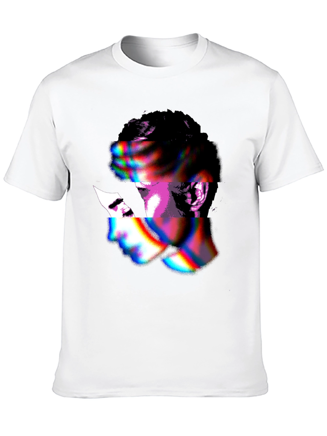 Abstract Face Graphic T-Shirt - Unique Style