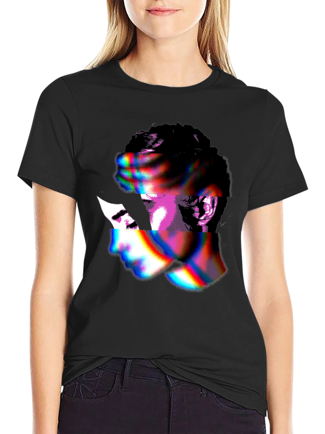 Abstract Face Graphic T-Shirt - Unique Style