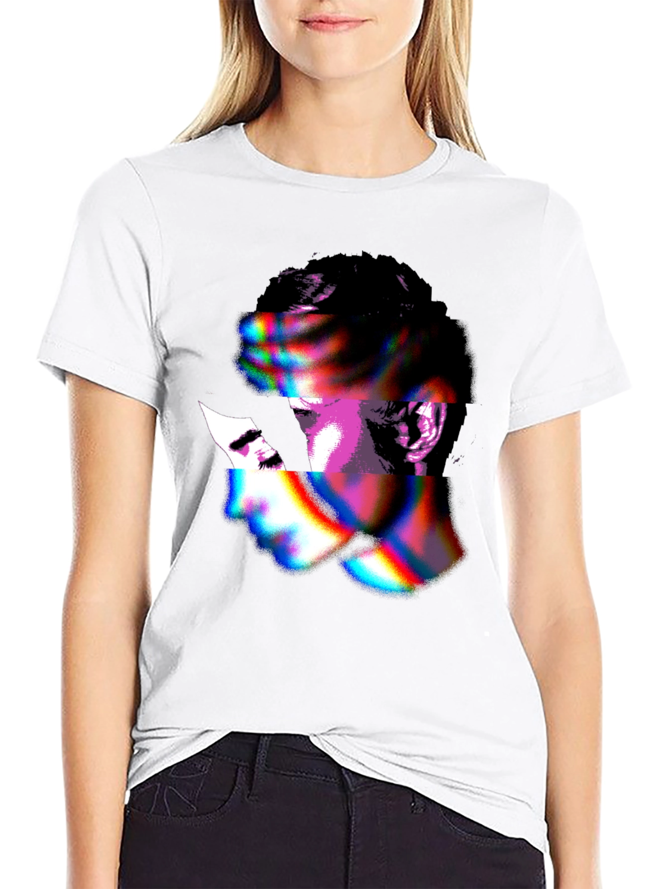 Abstract Face Graphic T-Shirt - Unique Style