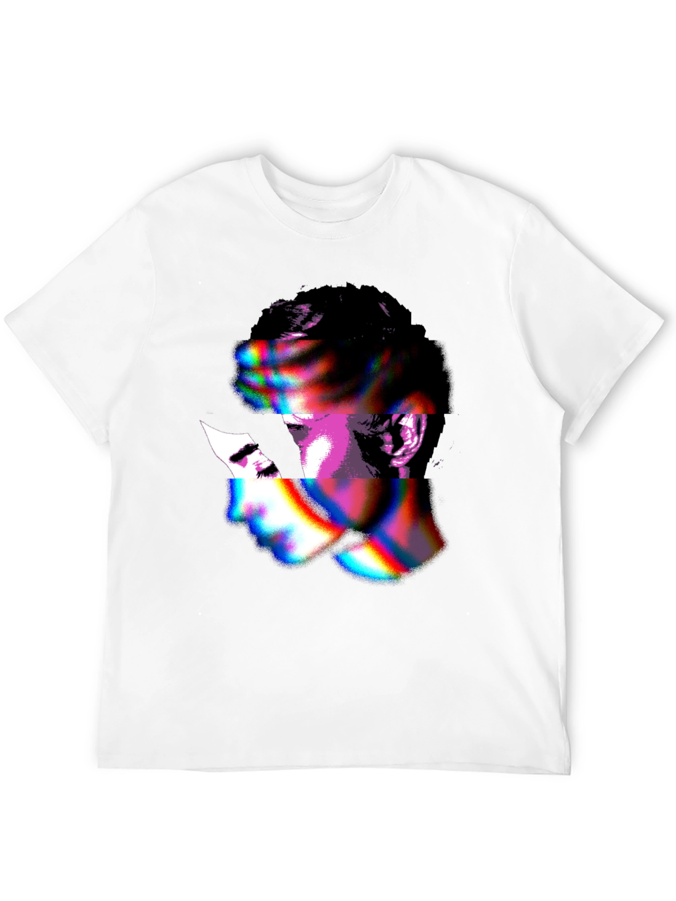 Abstract Face Graphic T-Shirt - Unique Style
