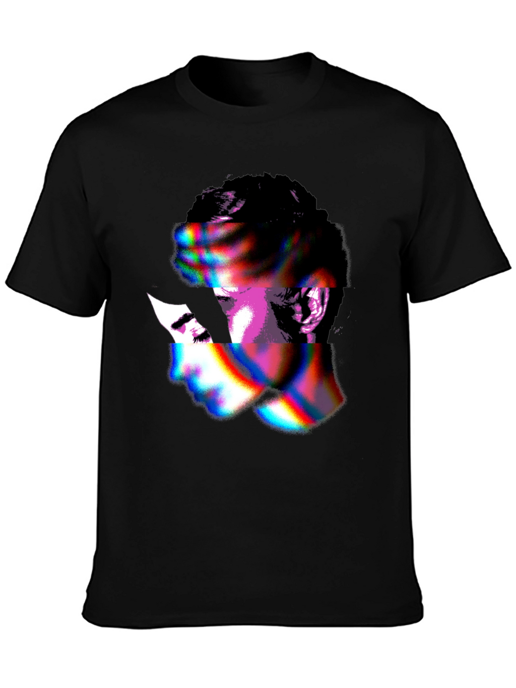 Abstract Face Graphic T-Shirt - Unique Style