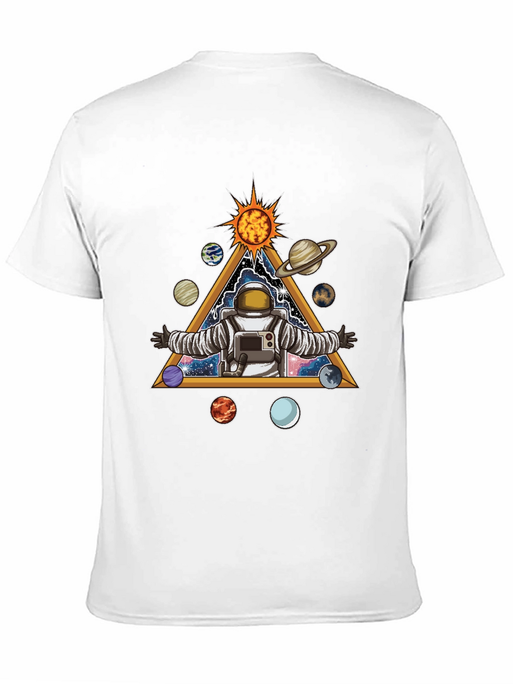 Astronaut Solar System Graphic Tee