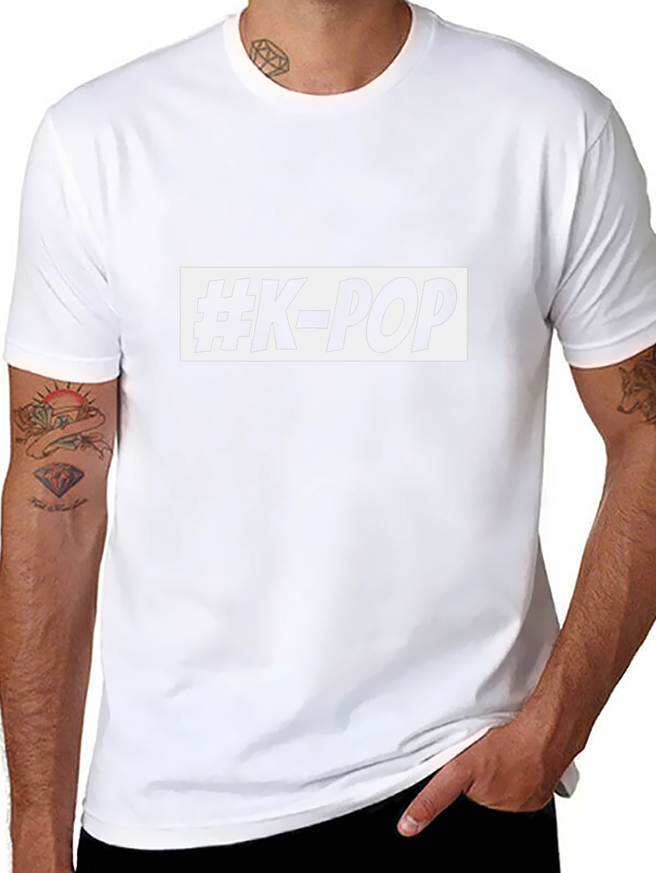 #K-POP Graphic Tee - Black Unisex T-Shirt