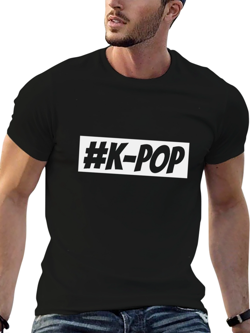 #K-POP Graphic Tee - Black Unisex T-Shirt