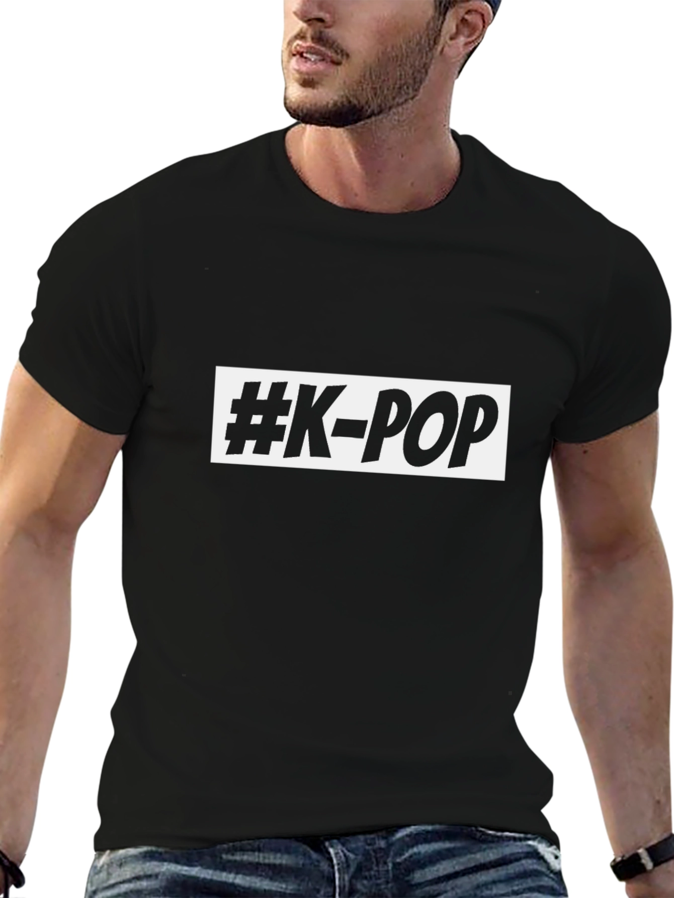 #K-POP Graphic Tee - Black Unisex T-Shirt