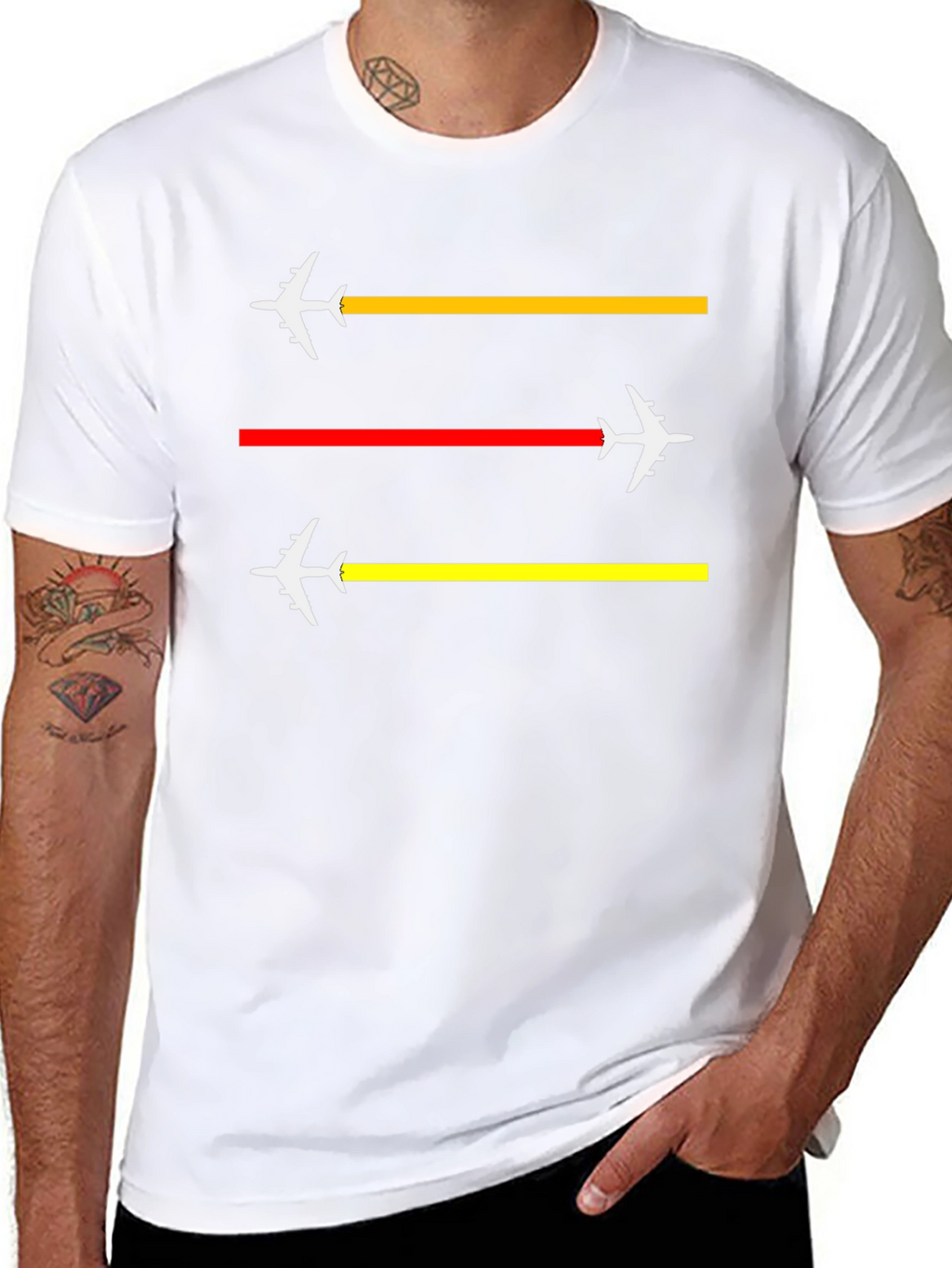Airplane Trail T-Shirt - Aviation Lover Tee