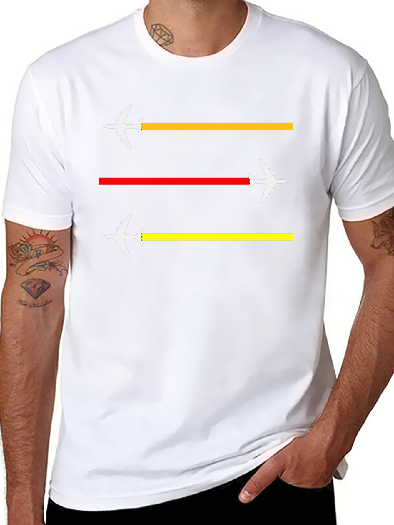 Airplane Trail T-Shirt - Aviation Lover Tee
