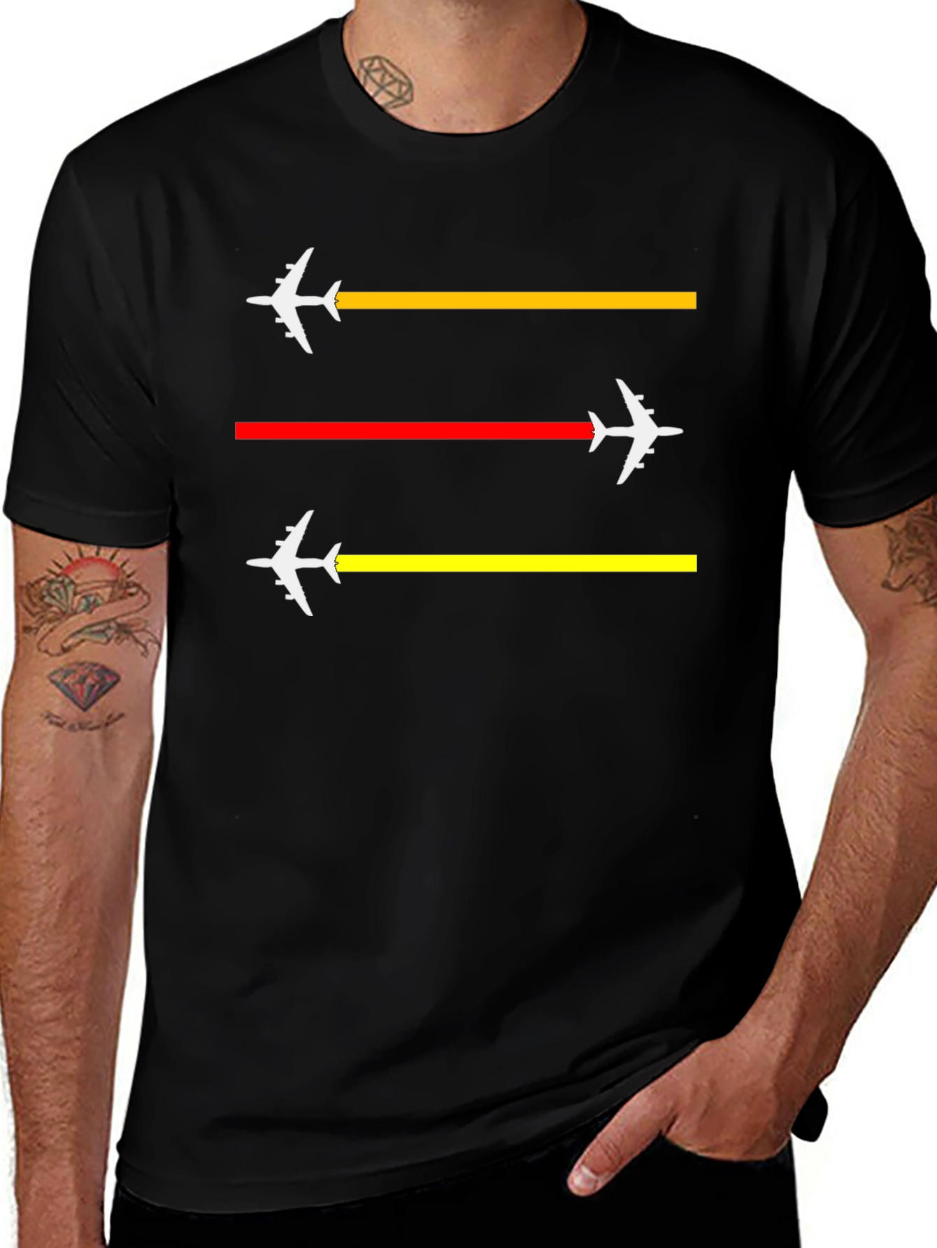 Airplane Trail T-Shirt - Aviation Lover Tee