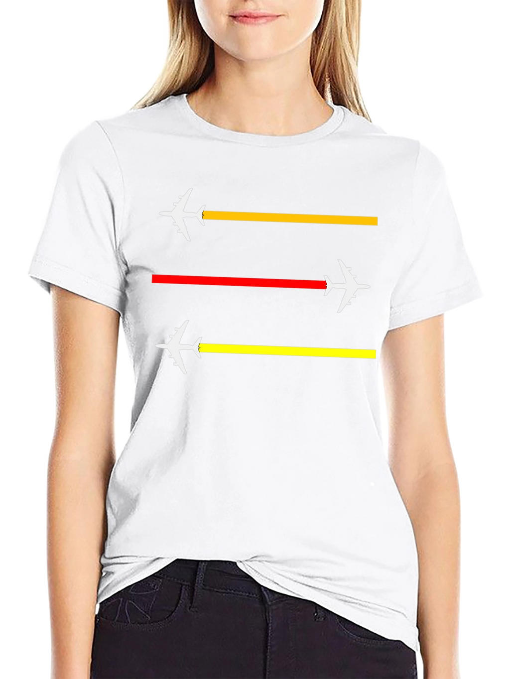 Airplane Trail T-Shirt - Aviation Lover Tee