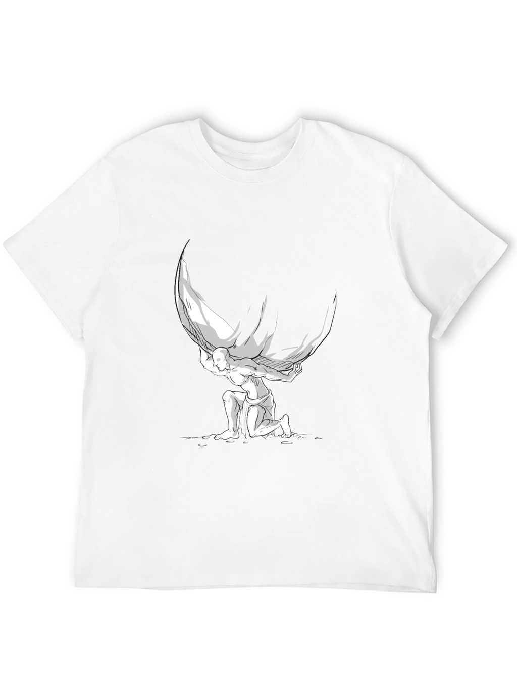 Atlas Graphic T-Shirt - Black Cotton Blend