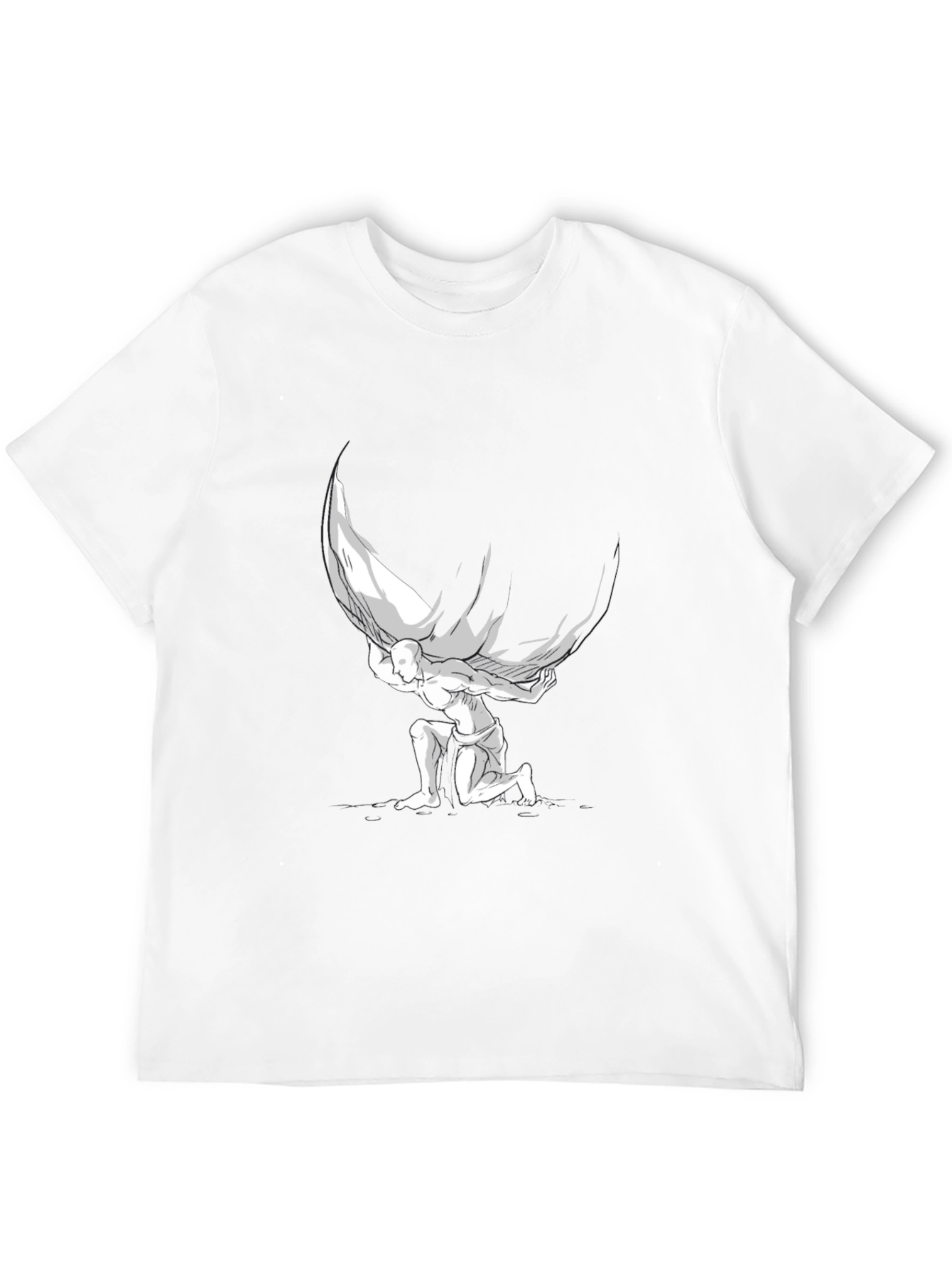 Atlas Graphic T-Shirt - Black Cotton Blend