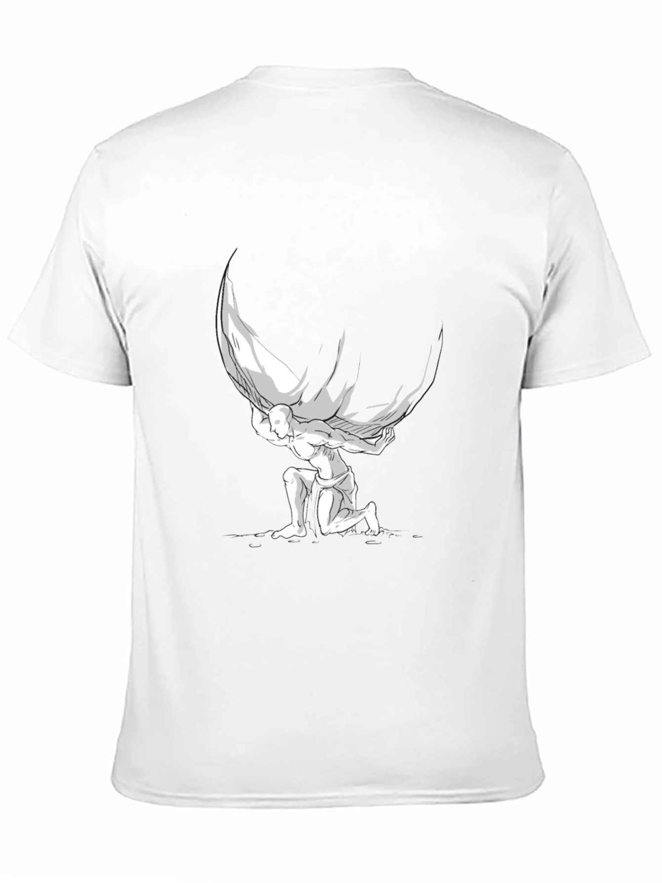 Atlas Graphic T-Shirt - Black Cotton Blend