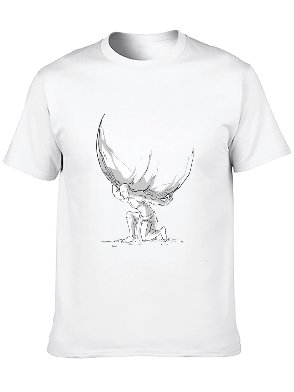 Atlas Graphic T-Shirt - Black Cotton Blend