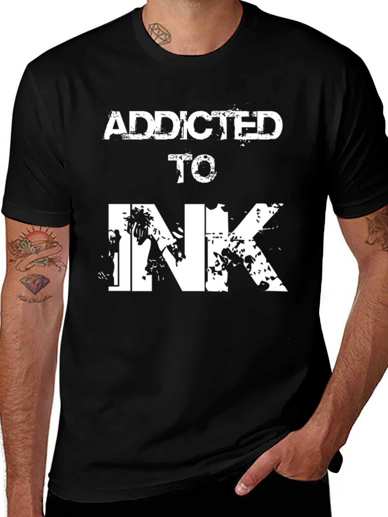 Addicted To Ink - Graphic Tee - Tattoo Lovers Gift