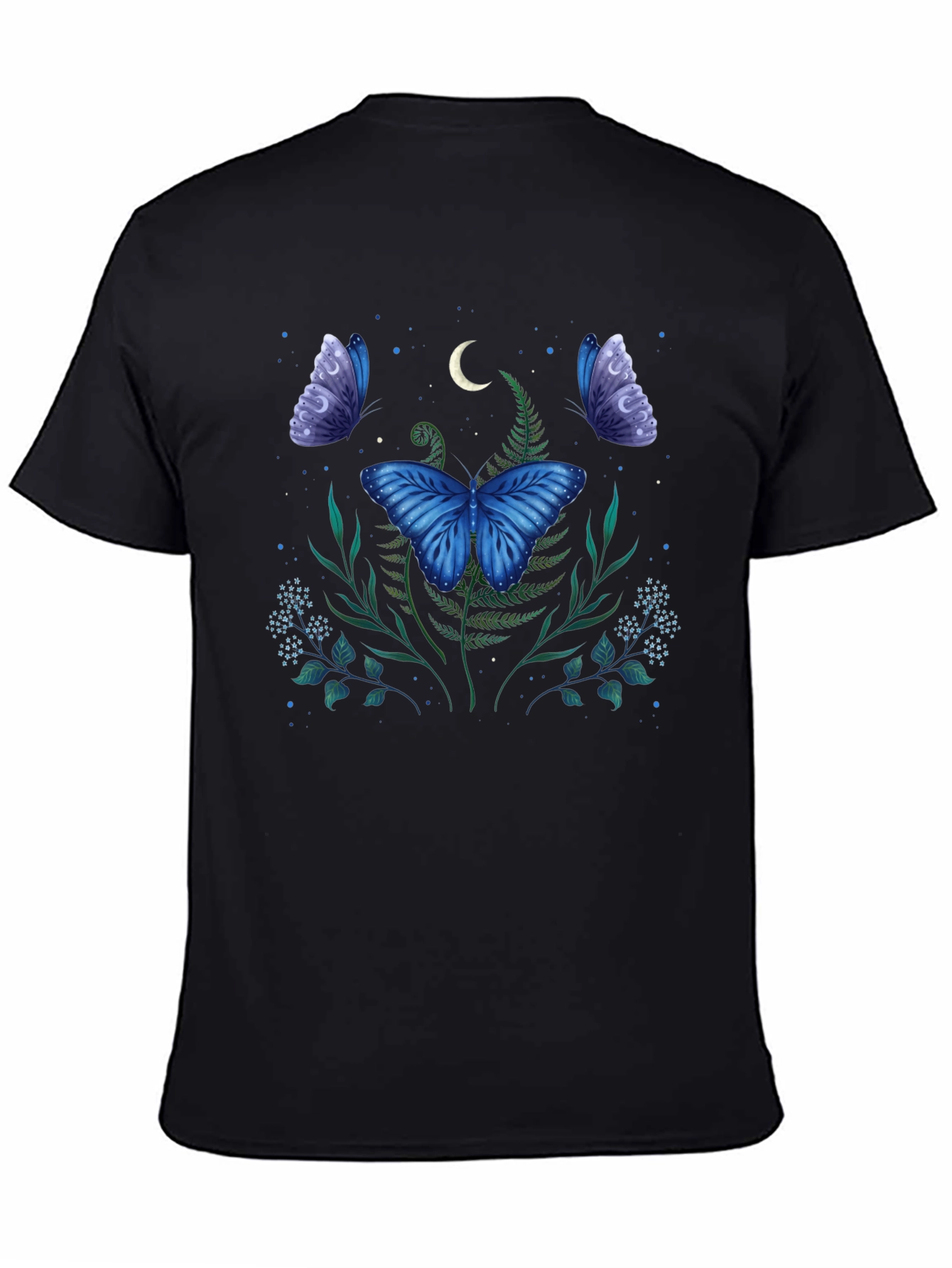 Butterfly Moon Graphic Tee - Black