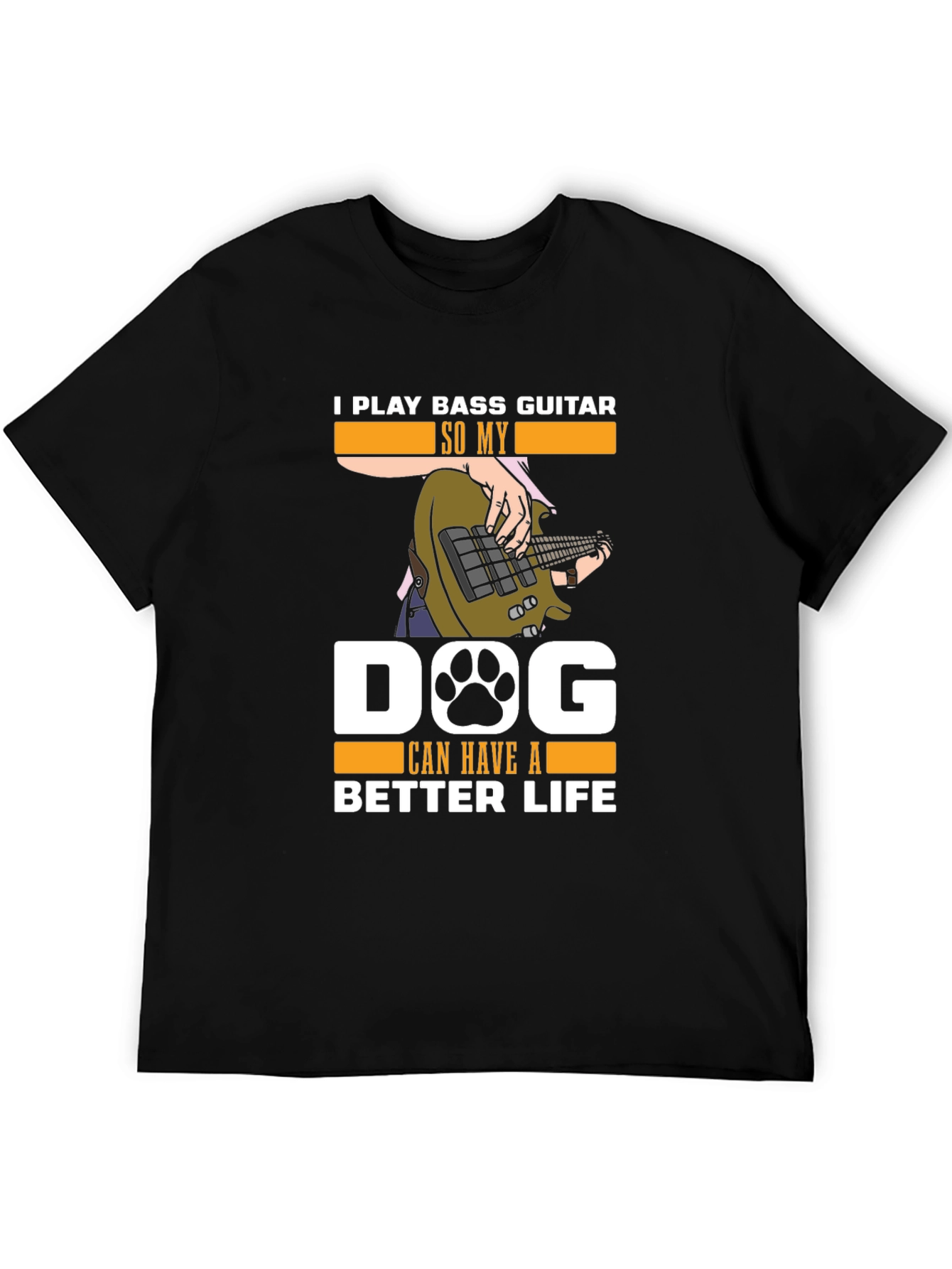 Bass Guitar Dog Lover T-Shirt