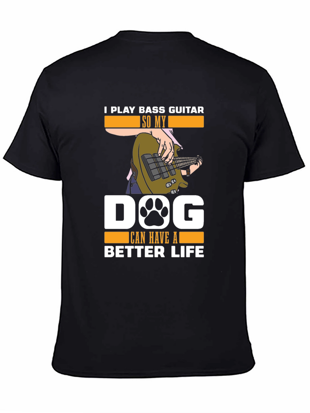 Bass Guitar Dog Lover T-Shirt
