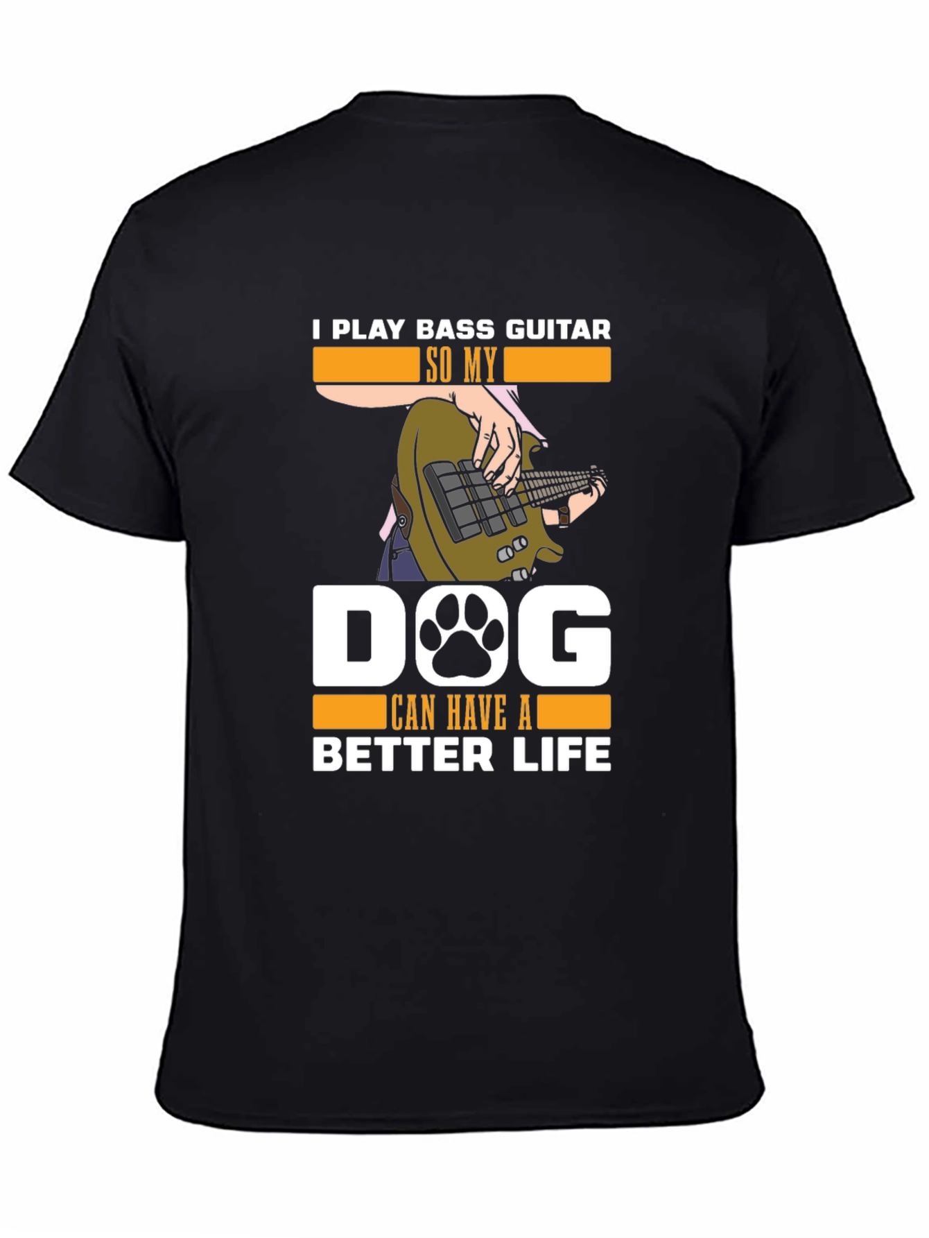 Bass Guitar Dog Lover T-Shirt