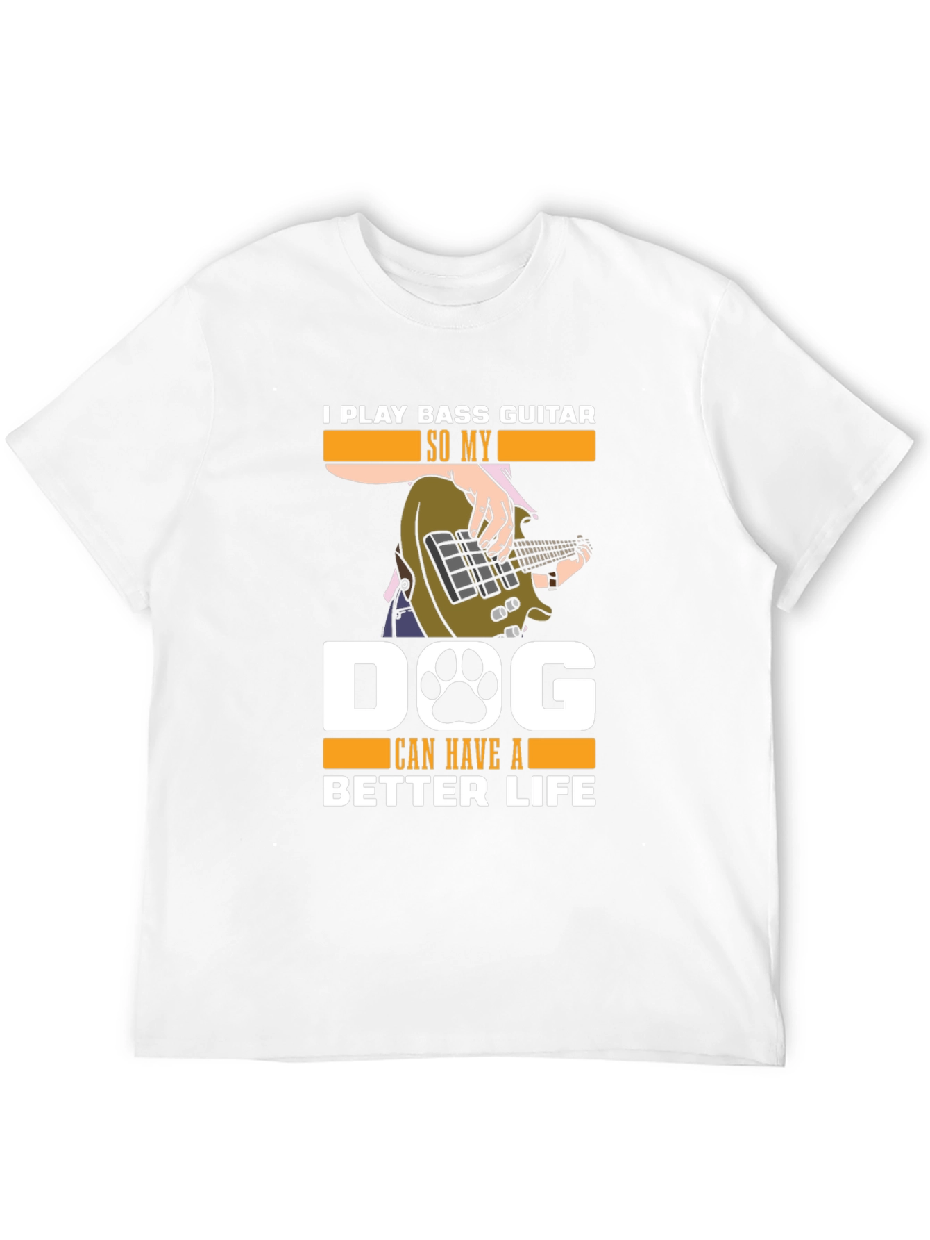 Bass Guitar Dog Lover T-Shirt