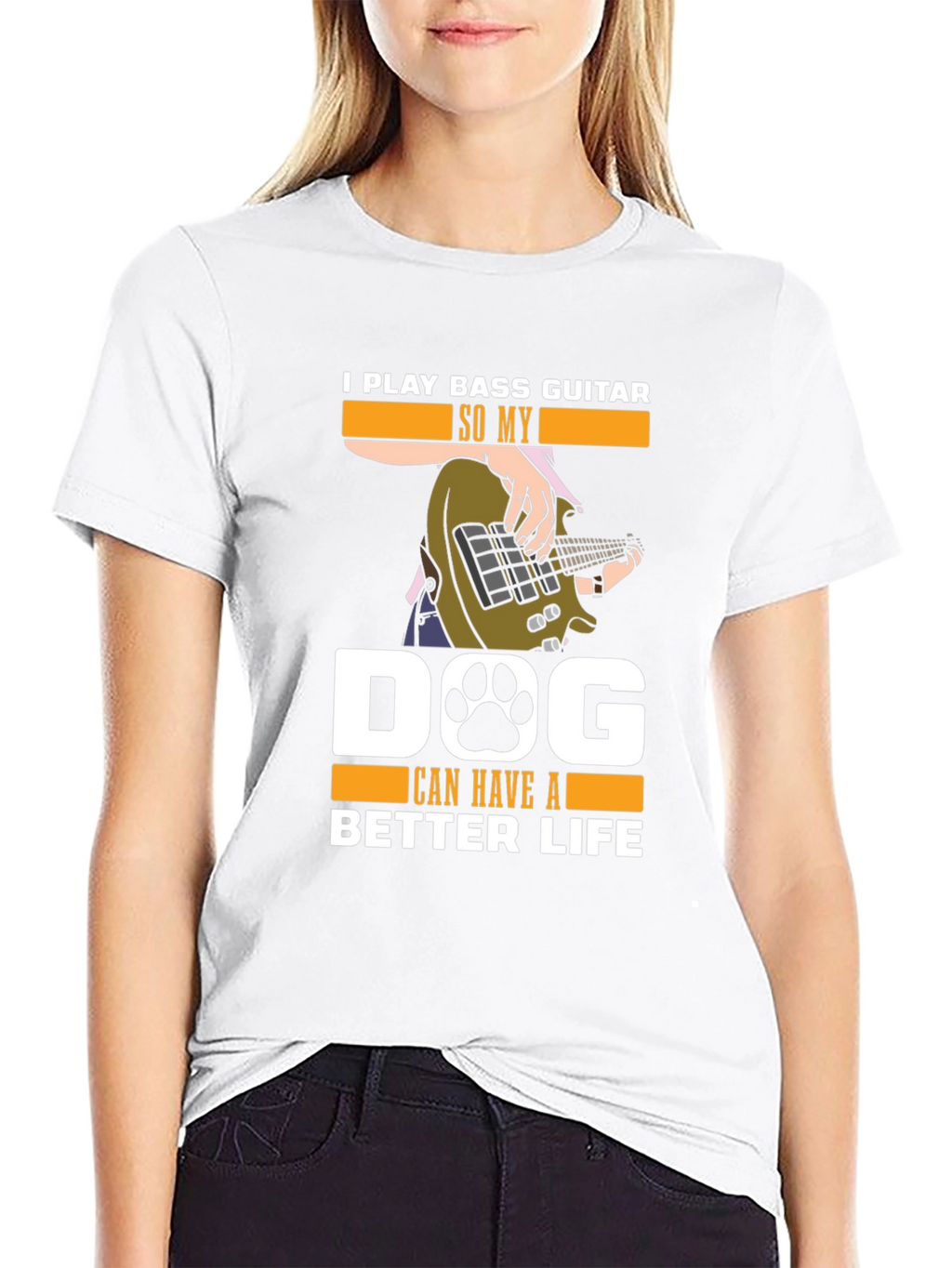 Bass Guitar Dog Lover T-Shirt