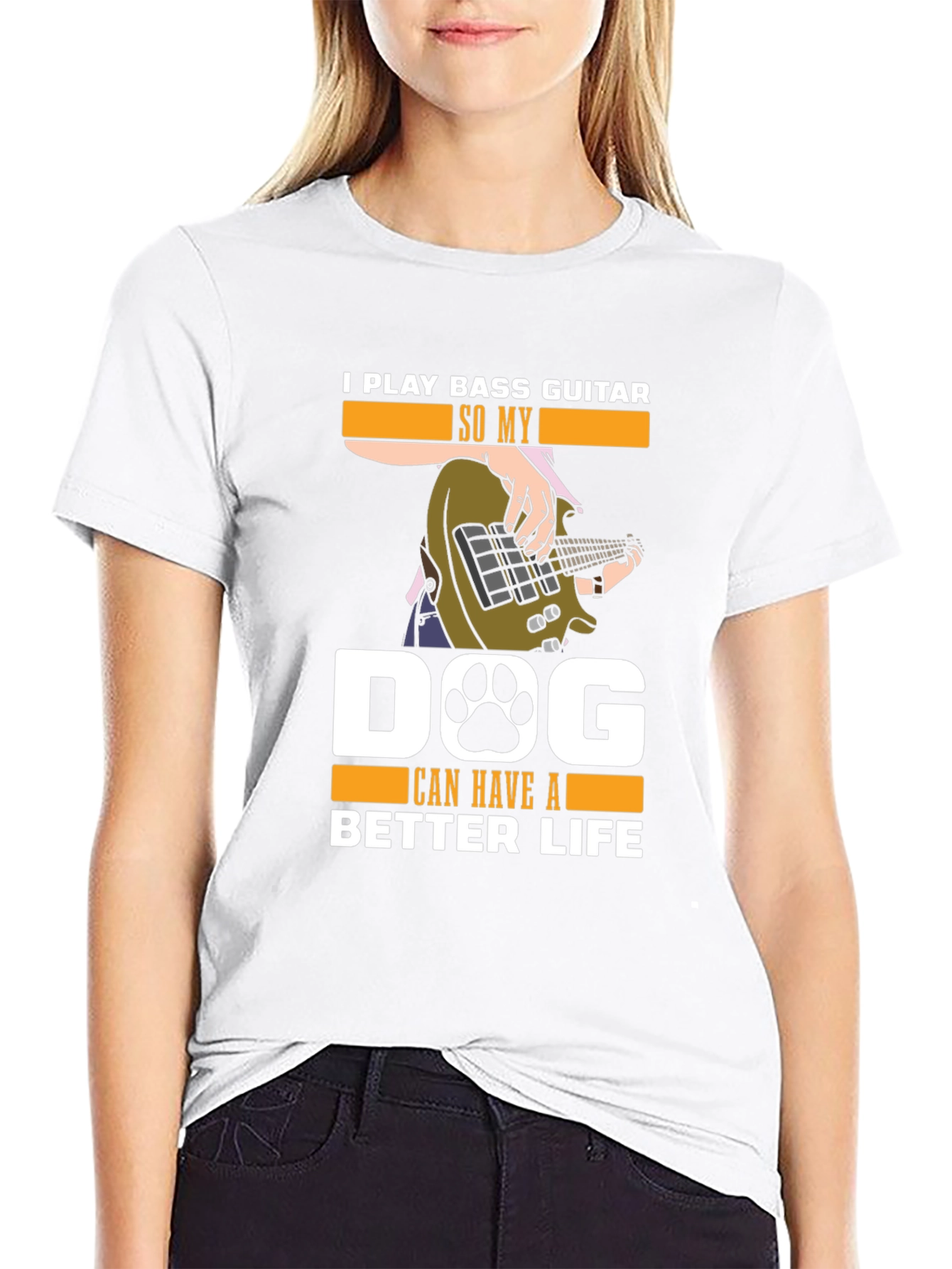 Bass Guitar Dog Lover T-Shirt